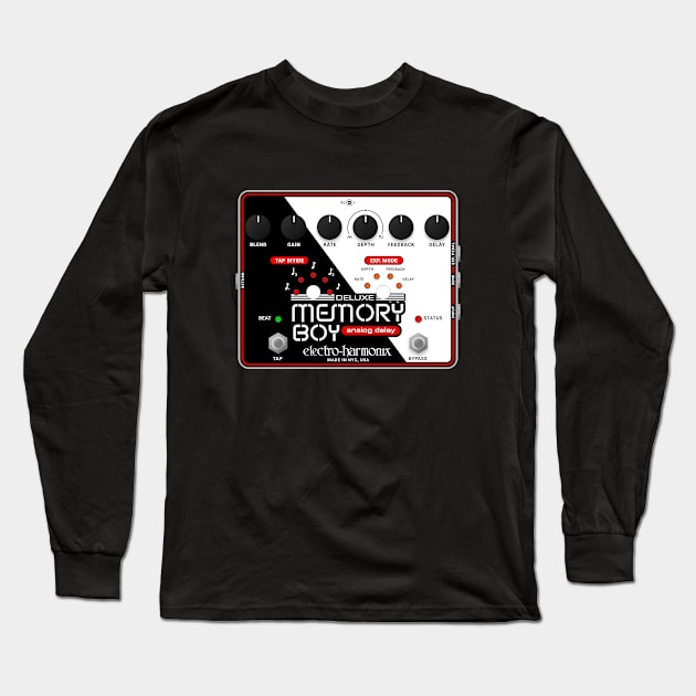 Memory Boy Guitar FX Pedal Long Sleeve T-Shirt by nostrobe